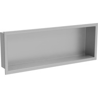 Mexen X-Wall-R zapustená polička s okrajom 60 x 20 cm, inox