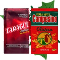 Yerba Mate Taragui Energia + Campesino Clasica 2x500g