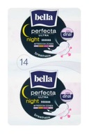 Bella, Perfecta Ultra Night Silky Drai Podpaski higieniczne, 14 sztuk