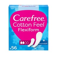 CAREFREE Cotton Feel Flexiform wkładki higieniczne nieperfumowane 56szt