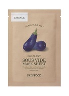SKINFOOD Eggplant Sous Vide Mask Sheet vyhladzujúca a hydratačná maska v