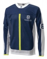 Koszulka Motocyklowa Husqvarna Gotland Shirt Granatowo-Biała (Rozmiar:L)