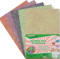 Opakowanie Ozdobnej PIANKI Do SCRAPBOOKINGU Pianka multicolor brokat 20x30