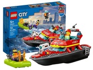 LEGO CITY 60373 ŁÓDŹ STRAŻACKA STRAŻ POŻARNA zestaw klocków dla dzieci +5 l