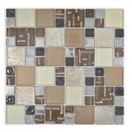 Sklenená mozaika náplasť-vy: 298x298 mm: AL 10433