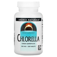 Source Naturals, Chlorella, 500 mg, 200 tabletek