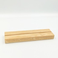 Drewniana podstawka plexi/pleksi A4/A5 dąb 21x6 cm