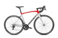 28500352-A - 50 M Rower ROMET Huragan 3 czerwono-srebrno-grafitowy