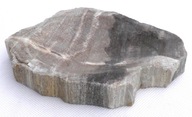 Mydelniczka kamienna skamieniałe drewno 16x13cm