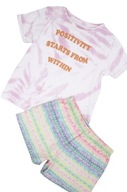 F&F, Primark 7-8lat kolorowa piżamka, krótkie spodenki, lato 128