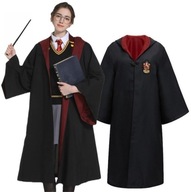 STRÓJ PRZEBRANIE HARRY POTTER GRYFFINDOR PELERYNA CZARODZIEJA TOGA S/M