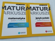 MATURA Arkusze POLSKI + MATEMATYKA x2 Egzamin Repetytorium Liceum Technikum