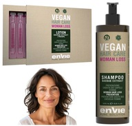 Šampón + Ampulky Kúra proti vypadávaniu vlasov Pre ženy Envie Vegan