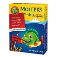 MOLLERS Omega-3 Ovocné rybky 36ks