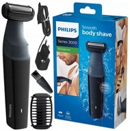 PHILIPS BODYGROOM MASZYNKA DO GOLENIA CIAŁA GOLARKA TRYMER ZESTAW NASADKA