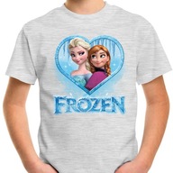 T-SHIRT KOSZULKA 128 FROZEN KRAINA LODU JAKOŚĆ