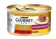 Purina, Gourmet, Gold Duetto, Mokra karma dla kota, wołowina i kurczak, 85g