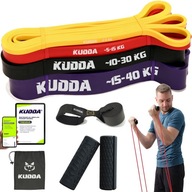 ZESTAW 4 GUMY DO ĆWICZEŃ POWER BAND guma mocna taśma oporowa fitness KUDDA