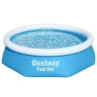 Bestway Nafukovací bazén Fast Set, okrúhly, 244