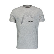 Koszulka tenisowa dziecięca HEAD CLUB CARL T-Shirt Junior Szara 140