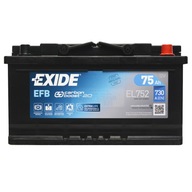 EXIDE EL752 75AH 730A EFB START-STOP