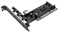 Ovládač PCI USB 2.0 4+1 - PCI karta Mint