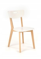 Izbová stolička Biela z bukového dreva POĽSKÉ