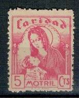 Hiszpania Motril 1937 Znaczek (*) Caridad Maryja