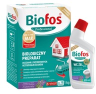 Biofos Professional Granulat do szamb 1 kg + WC Żel BIO 500 ml