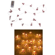 DRÁTĚNÉ SVĚTÝLKA 20 LED NA BATERIE - MOTIV MIKULÁŠ