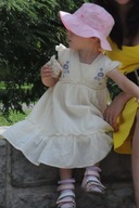 Letnia żółta sukienka roz.18-24 miesiące 92 cm