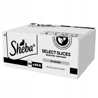 SHEBA Selection Select Slices Drób kawałki w sosie dla kotów 120x85 g
