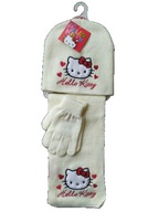 Czapka szalik i rękawiczki Hello KItty roz. 52 cm