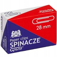 Spinacze biurowe 28 mm Grand 100 szt., ocynkowane