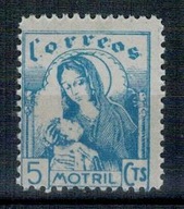 Hiszpania Motril 1937 Znaczek ** Correos Maryja