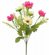 Bukiet sztucznych kwiatów ZAWILEC 35 cm RÓŻOWY