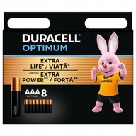 Alkalická batéria DURACELL OPTIMUM LR3 AAA R3 x 8