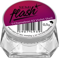 SEMILAC FLASH PYŁEK VIOLET SHELL 02