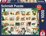 Puzzle Schmidt Wildlife Stamp Collection 1000