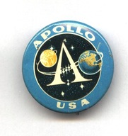 odznaka kosmos Apollo USA loty kosmiczne