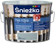 Śnieżka na rdzę gruntoemalia na powierzchnie metalowe szary połysk 2,5l