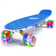 СКЕЙТБОРД FISZKA КОЛЕСА ПРИВЕЛИ FISHBOARD RGB СИНІЙ ДЛЯ ДІТЕЙ ПОДАРУНОК