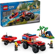 LEGO CITY 60412 Terenowy wóz strażacki z łodzią ratunkową