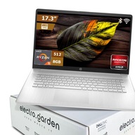 Notebook HP HP17-R5-8-512-FULLHD-MAT-W11-RADEON 17,3" AMD Ryzen 5 8 GB / 512 GB strieborný