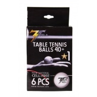 М'ЯЧІ для настільного тенісу для пінг-понгу 6 шт білий TRAINING BALL 40+ Tesla