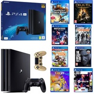 MEGAZESTAW PlayStation 4 PS4 PRO 1TB + 2 Pady + 8 GIER