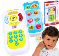 SMILY PLAY Telefon dla dzieci pilot TV 2w1 nauka cyferki smartfon melodie