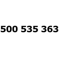500 535 363 T-MOBILE ZŁOTY NUMER TELEFONU STARTER NA KARTĘ SIM NR TMOBILE