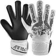 Brankárske rukavice Reusch Attrak Solid bielo-čierne 5470016 1101