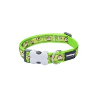 Obojok pre psa Red Dingo STYLE MONKEY LIME GREEN 15 mm x 24-36 cm